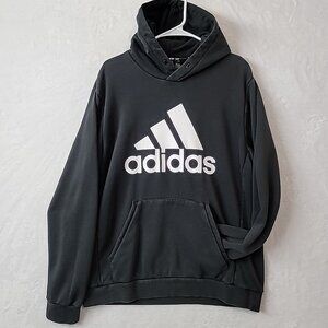 Adidas Hoodie Sweatshirt Mens Large Black Pullover I Am Sport Gameday Adult